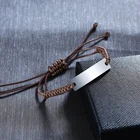 Bracelet Rope Wholesale Brown Cord Bracelet 1.5mm Waxed Rope String Bracelet Adjustable Any Wrist Friendship Bracelet
