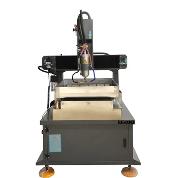 Mini 6060 CNC Metal Router Machine New Condition Engraving Aluminum Copper Brass Motor Engine PLC Bearing Gearbox Core