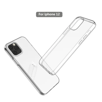 Hotselling Wholesale Flexible Clear Soft Tpu Cell Phone Back Cases For I Phone 8 Plus X Xs 4S 11 12 11 Pro Max 10 6 Xr