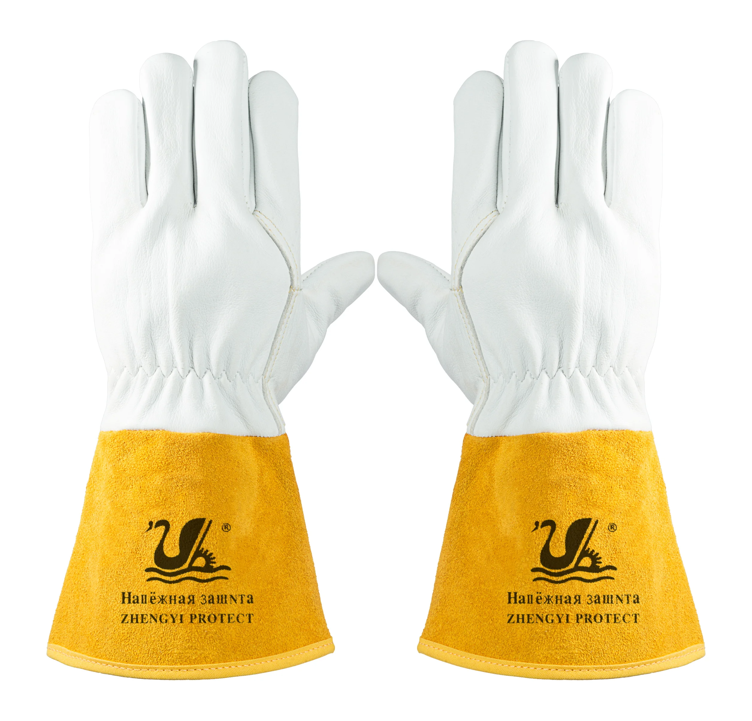 2 TIG Welding Gloves Soft Goatskin Leather Gauntlets Welders Gloves Pair 1 5 
