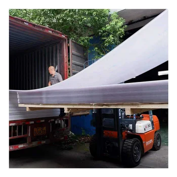 100%  Anti-UV 4mm 6mm 8mm 10mm  clear alveolar policarbonato hollow poly carbonate panel greenhouse roof polycarbonate sheet