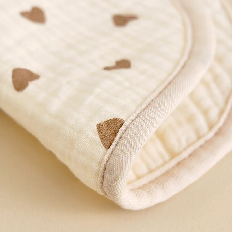 High Quality Newborn Feeding Saliva Towel 6 Layer Gauze Fabric Cotton Muslin Baby Burp Bib Soft Absorbent Baby Anti Spitting Bib