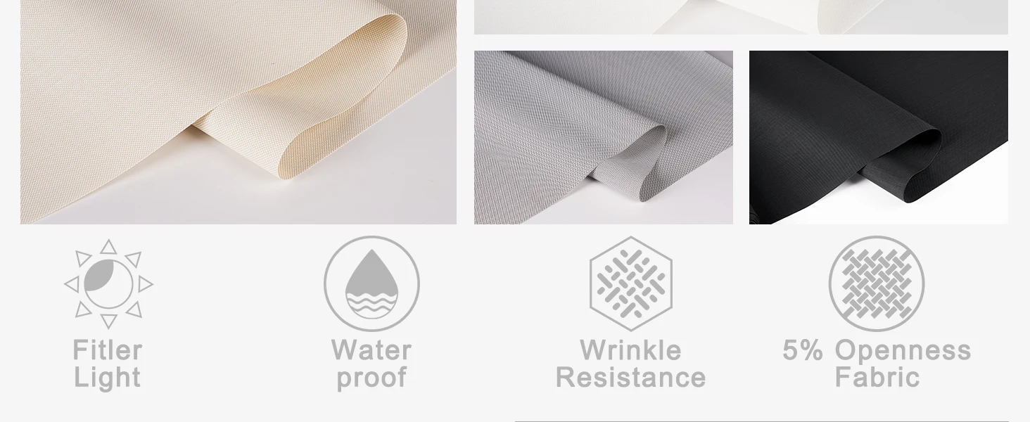 430GSM Transparent Fire Proof Retardant Sun Shade Fabric with 2/2.5/3m Width