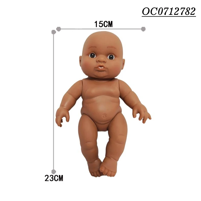 3 pieces 9 inch reborn baby dolls silicone full body black dolls for kids