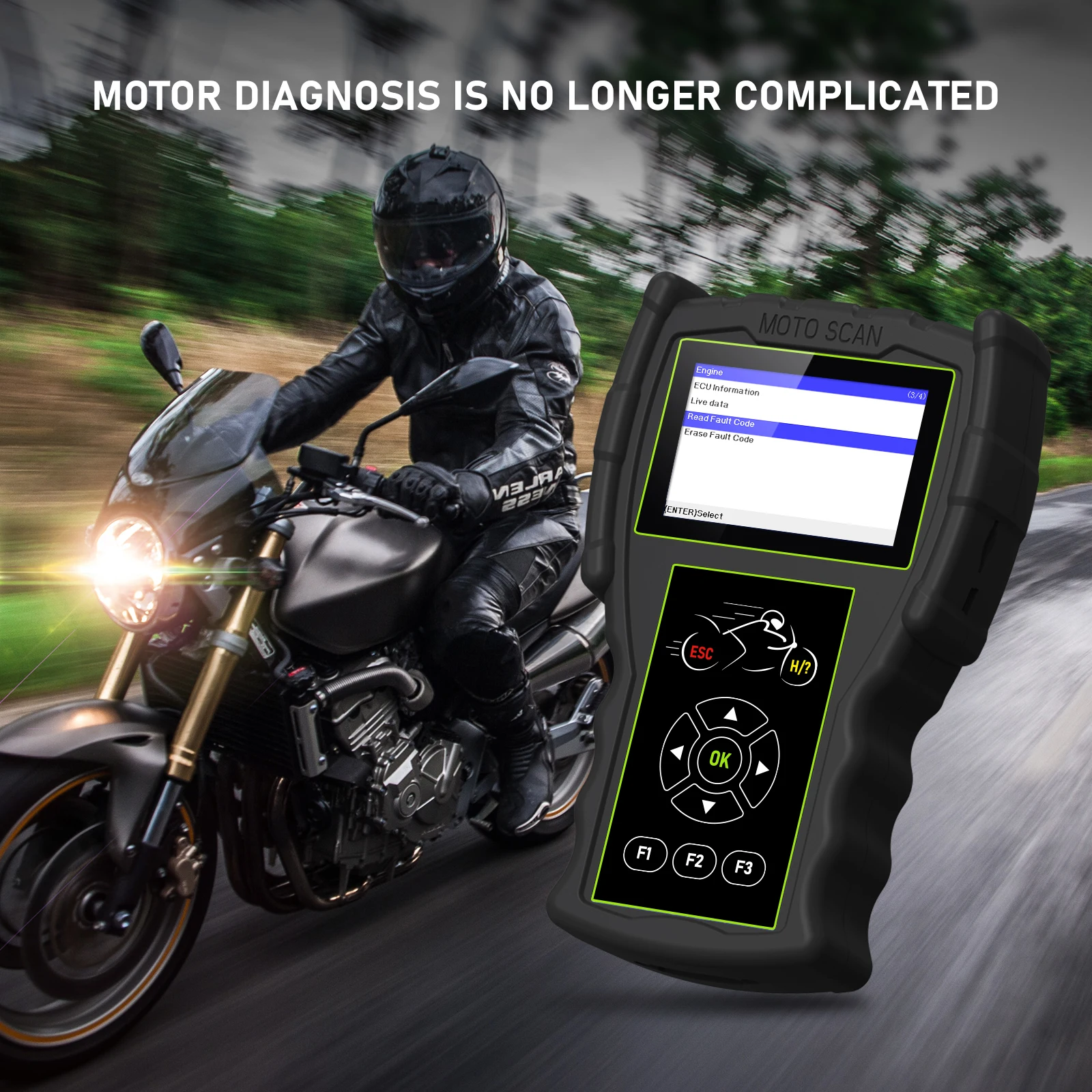 In Stock Jdiag M100 Pro Motorcycle Scanner D87d88 Function Diagnostic