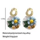 Drop Earrings Earrings Drop Earrings 2021 Summer Cute Clay Fashion Women Jewelry Handmade Flower Drop Polymer Clay Earrings