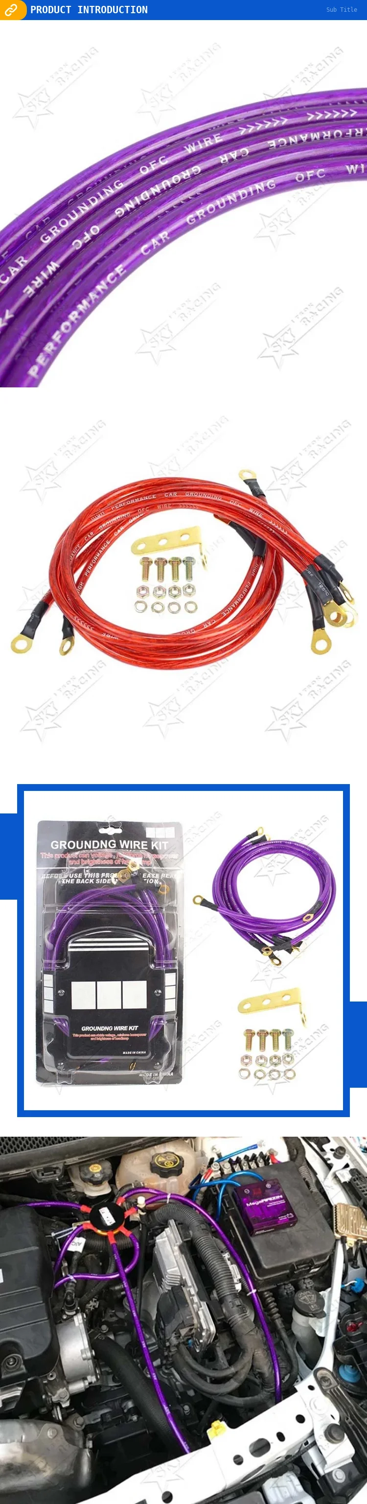 Jdm Racing Auto Performance 5point Purple Red Blue Car Universal 5