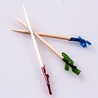 Disposable Cocktail Bulk Disposable 100% Bbq Fruit Pick Skewer Cocktail Picks
