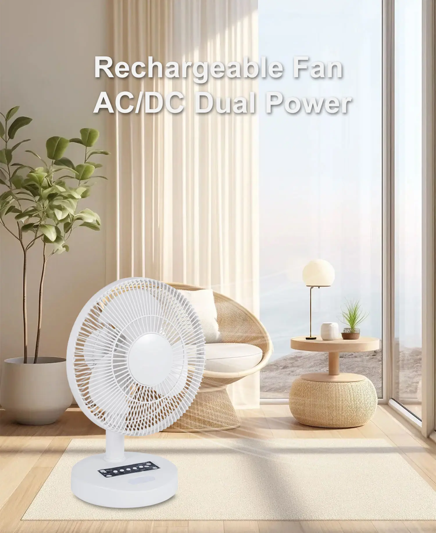 Electric Table Fan, Solar, USB, 5V, Brushless - detail 10