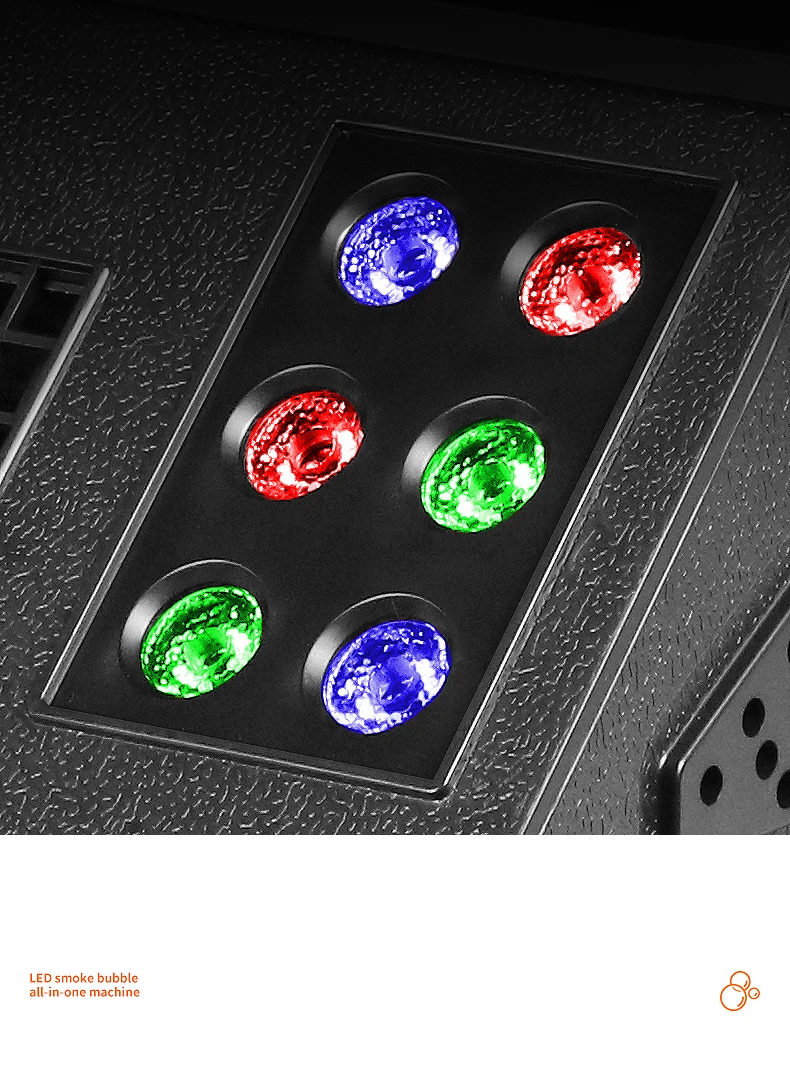 SHTX Professional 1500W Full Color Smoke Bubble Machine for Party Events Wedding with Remote Control LED Fog Bubble Machine
