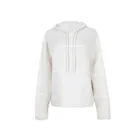With High Quality Women Pullover Loose Solid Color Pockets Jumper Knit Sweater With Hooded