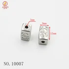Alloy Beads Custom Engraved Brand Name Die-casting Zinc Alloy Beads For Bracelet