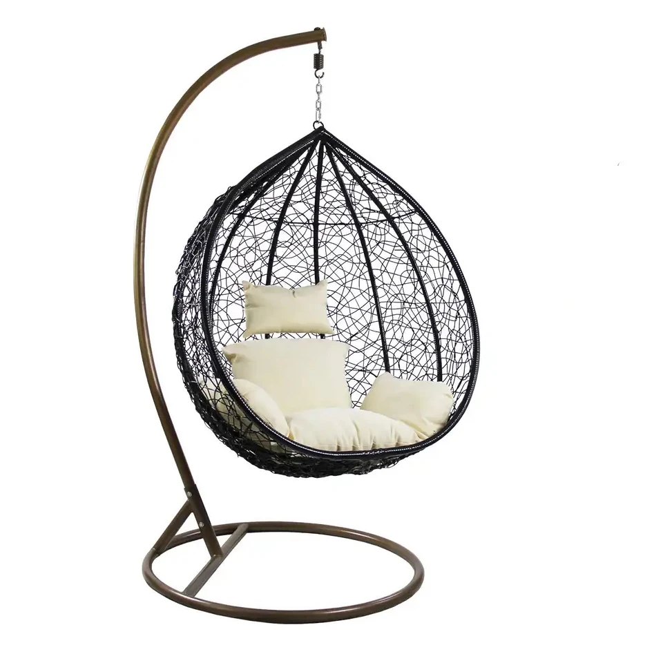 Outdoor Furniture Garden Rattan Swing Chair Fashion Style Egg Hanging Chair
