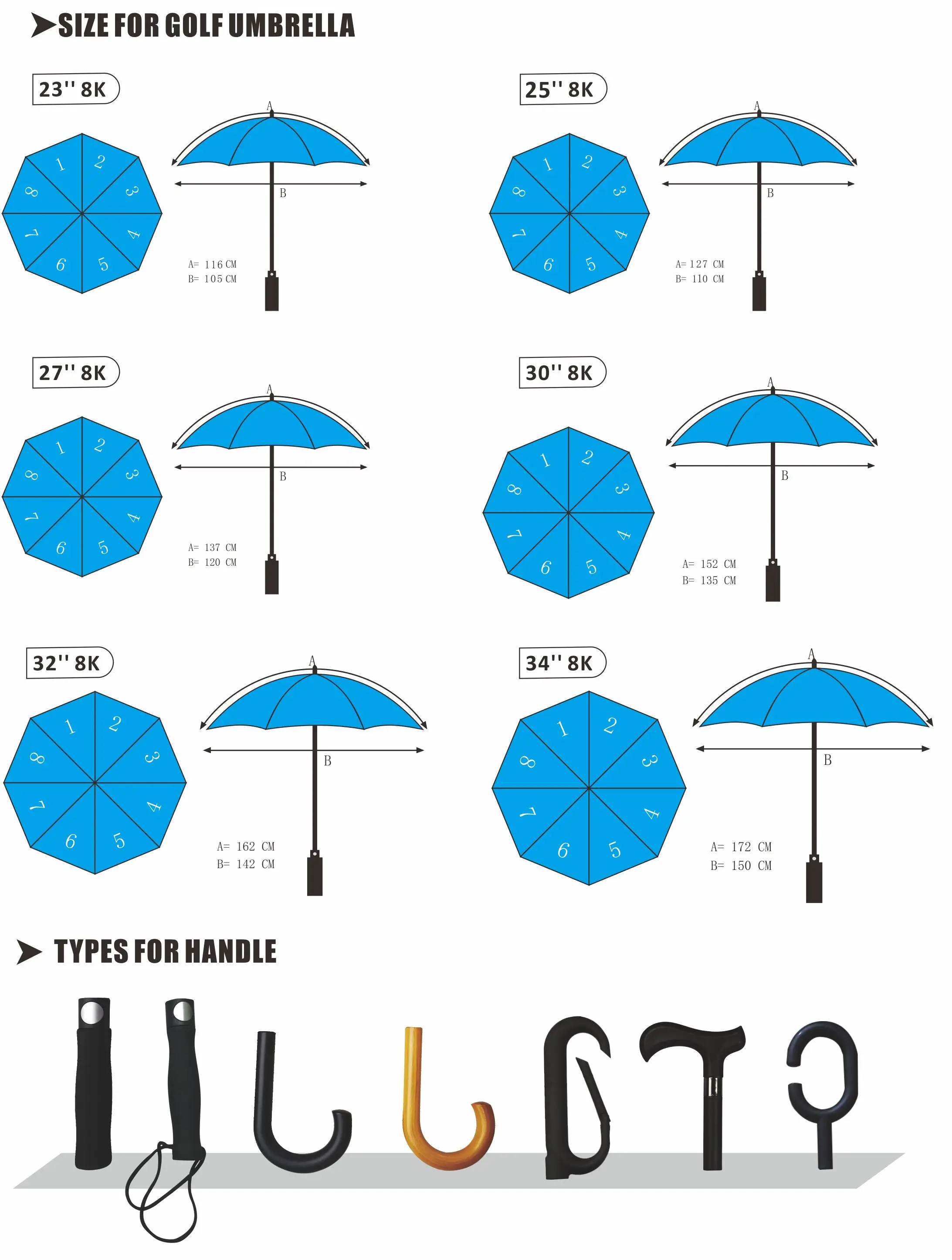 2022 Promotional Golf Umbrella