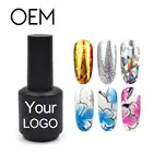 Foil Transfer Foil Gel DZ Dingze High Quality Rich Volume OEM Label Brand Soak Off Uv Nail Foil Transfer Gel