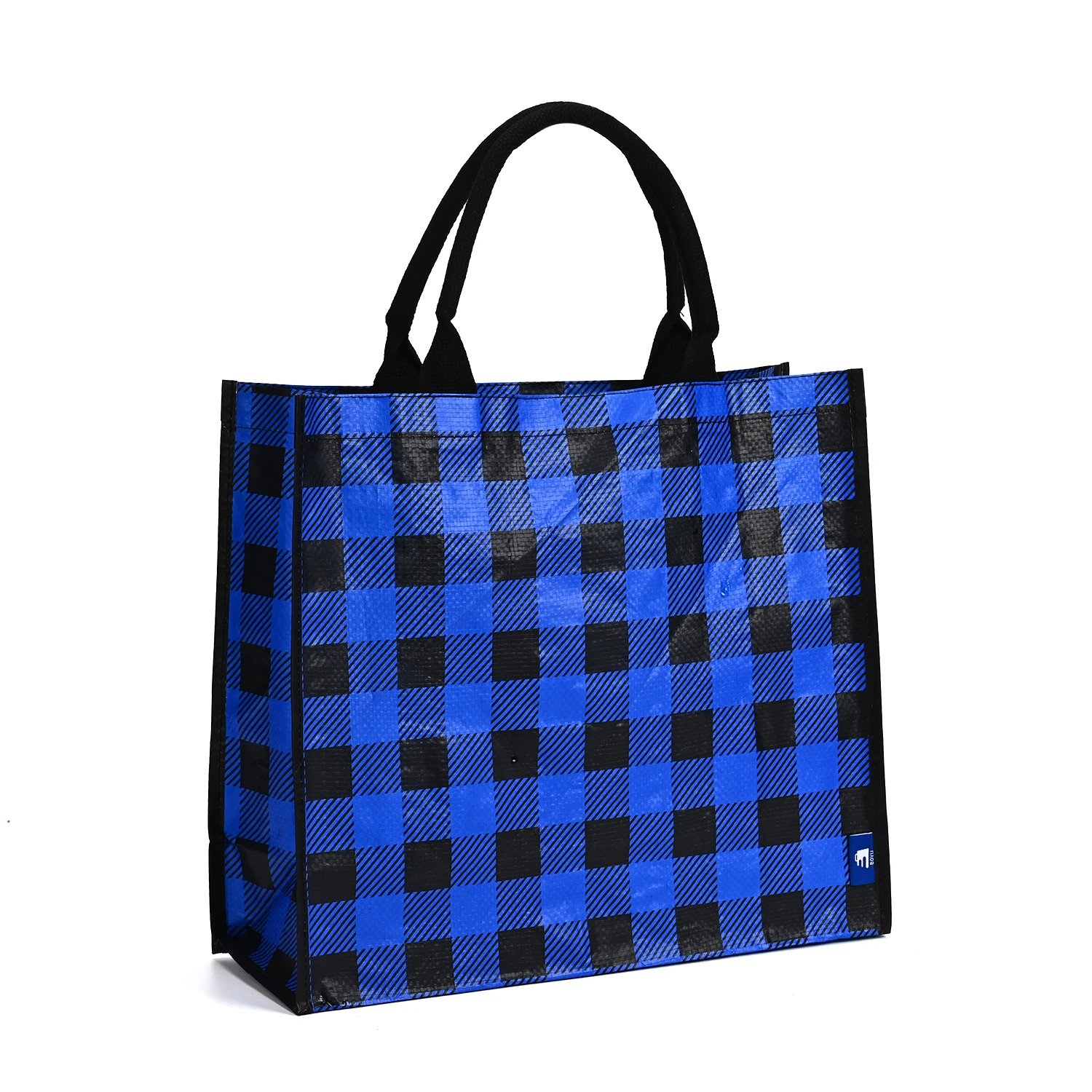 Wholesale Large PP Laminated Shopping Bag with Zipper and Handle Custom Logo Waterproof Non-Woven Fabric for Promotion Packing manufacture