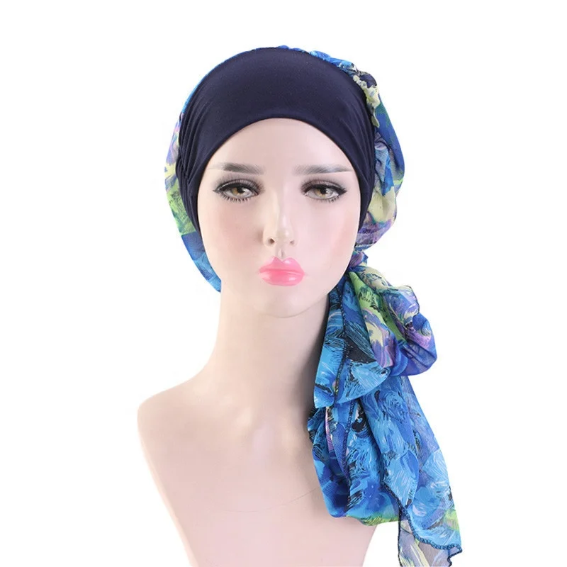 Head Wraps Cancer Hats Boho Pre-tied 