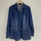 Jacket Autumn Denim Jean Jacket Casual Fashion Long Sleeve V Neck Plus Size Coats Autumn Winter Jacket Women