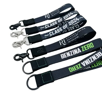 BSBH High Quality Fabric Key fobs With Customised Lanyard Keychain Leather Car Keychain Wristlet Keychain