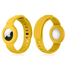 Detachable Adjustable Soft Silicone Protective Candy Color Kids For Apple Airtag Cover Band Watch