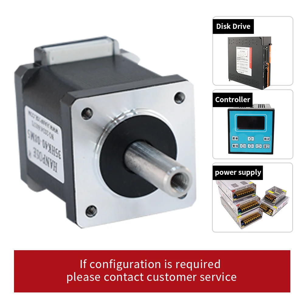 product hanpose 3d printer stepper motor step angle 18 degree 48v 18 35hk35 35hk40 35hk50 double shaft stepper motor-6