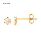 Gold Earrings Mercery 14 K Gold Earrings Set Stud Earrings 14K Solid Gold Wholesale With Diamond Stone