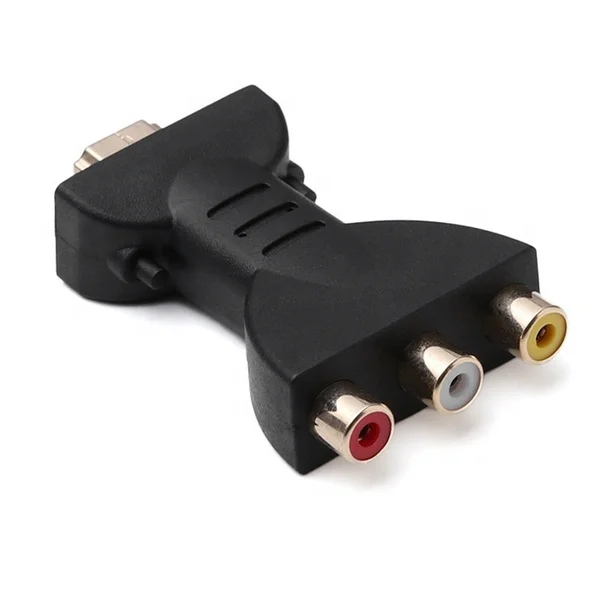 Hdmi Male 3 Rca Av Female Audio Video Adapter Hdtv To Rca One-way Transmission For Tv Dvd Cord To 3 Rca Adapter - Buy Hdmi 3 Rca, Hdmi Male
