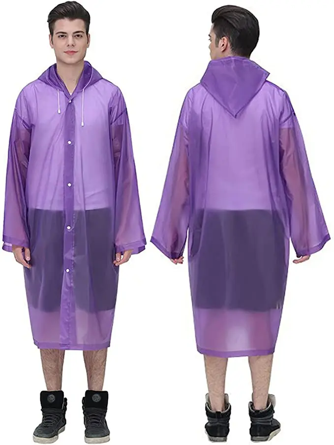 impermeable EVA Rain Ponchos Rain Jackets Raincoats for Men Women Plastic Rain Gear