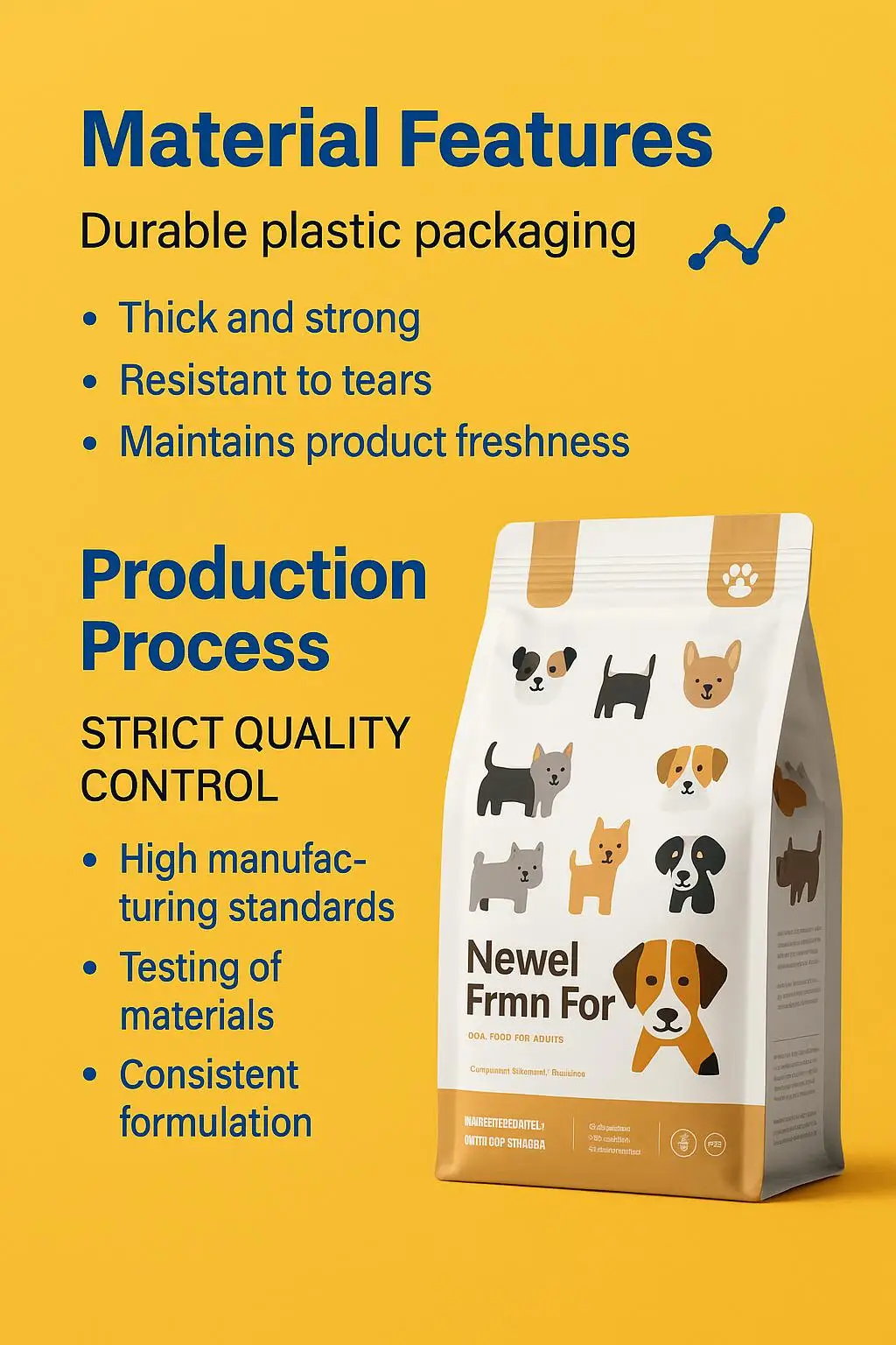 Custom Printed Flat Bottom Pouch for Dry Dog and Cat Food - detail 10
