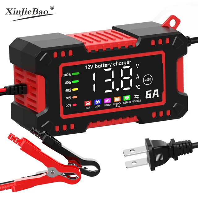 Factory price 12V6A car Motorcycle Pulse Repair Battery Charger