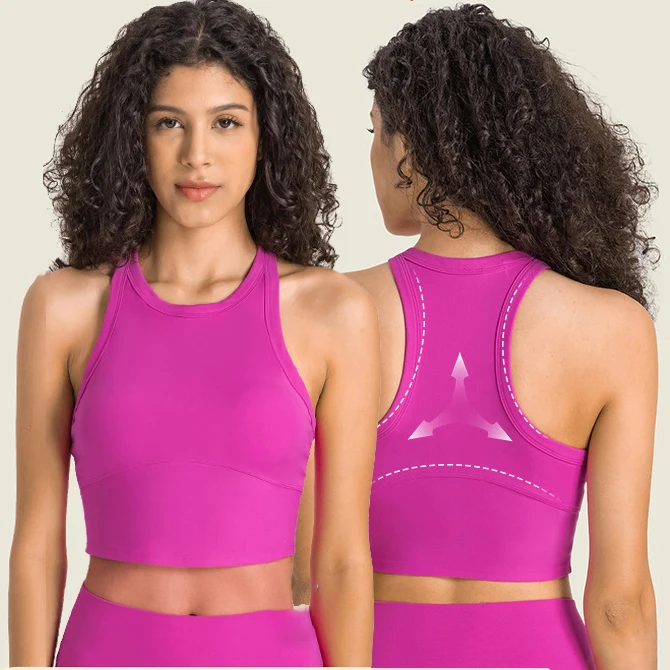 Shockproof Push Up Gym Running Tops Anti Bacterial Comfortable Athletic Crop Tops Sexy Yoga Fitness Sports Bra Crop Top