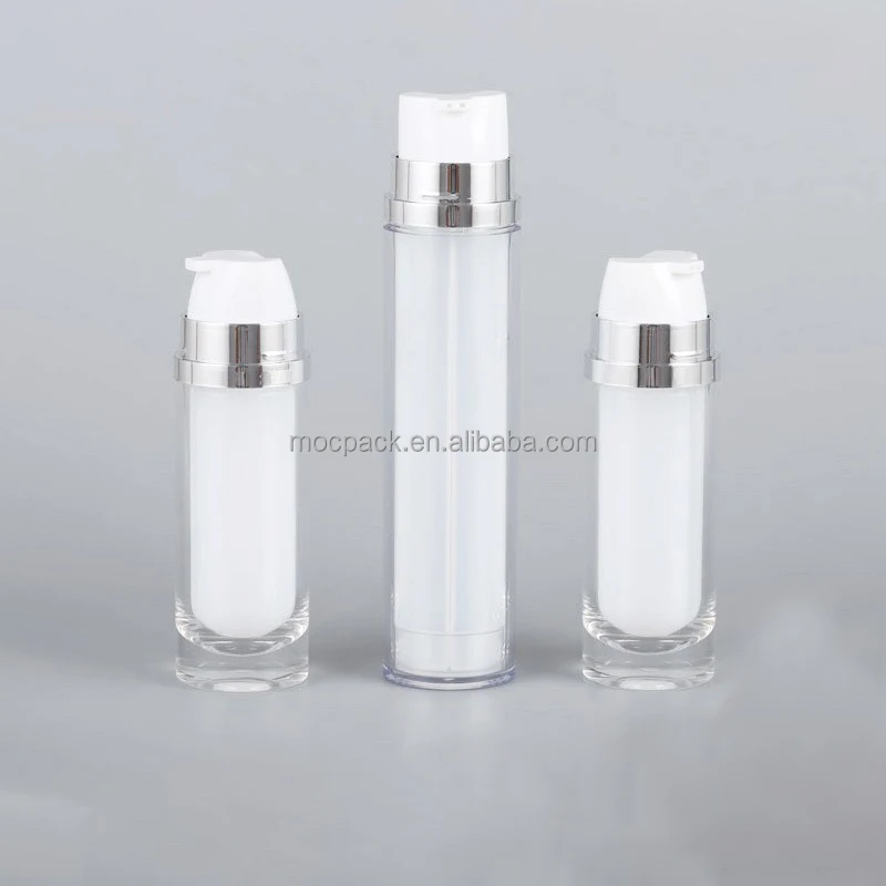 product hot sale 20ml 40ml 60ml dual chamber airless bottle eye cream and essence bottle-28