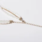 Alloy Pendant Pearl Alloy Fashion Jewelry 2021 New Multi-layer Alloy Pendant Portrait Crystal Pearl Necklace