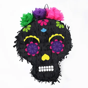 Nicro 2022 Halloween Custom Skeleton Head Mexico Festival Birthday Party Pinata Party Favors For Adults Supplies