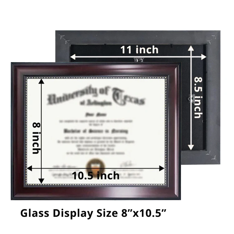 Mondon 8.5*11 A4 PS Graduation Certificate Diploma Frame Document Picture Frame for University manufacture
