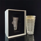 Fengming Nordic Style Transparent Crystal Clear Glass Flower Vase For Wedding Decor