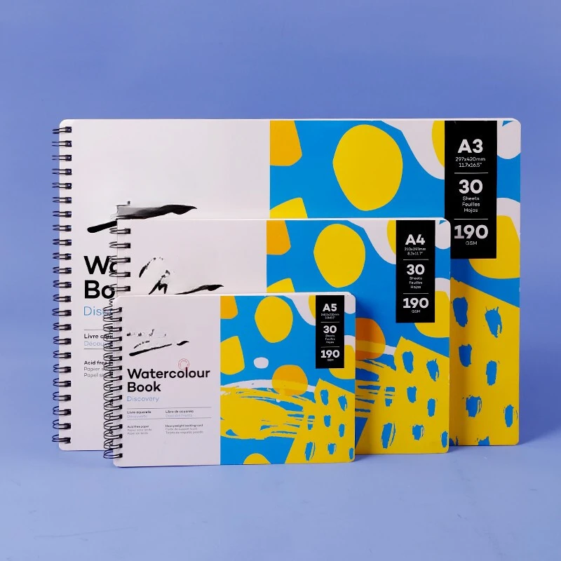 A4 Watercolor Book 190g Loose Leaf Hand Drawn Watercolor Paper 30 Pages 8k Sketching Watercolor
