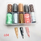 Nail Hot New Colorful Shiny Nail Foil Stickers 4x100cm F19 Transfer Foil For Nail Beauty Foil Nail Art