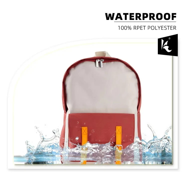 Rept Recycled Material Kids Schoolbag Waterproof Anti-theft Outdoor Shoulder Backpack Children Book Bag