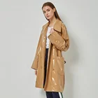 Plus Size Coats Custom Size 2021 Fashion PU Long Ladies Clothes Women Clothing Wind Breaker Rain Plus Size Coats