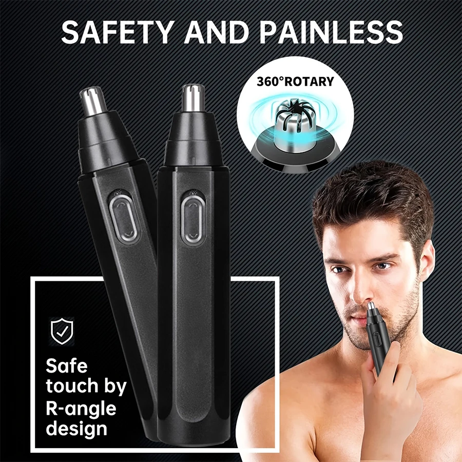Portable Durable Plastic Rechargeable Set Push Shear for Home Salon Car RV Use Made Electric Nose Hair Trimmer factory