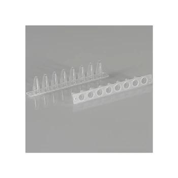 IVD consumables CE certified 0.1ml 0.2ml 8/12strip PCR tube fluorescent quantitative PCR for lab test