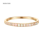 Ring Anillos De Boda Dainty Multi Gem Stone Band Ring Vintage Engagement 14K Solid Gold Opal Ring Women