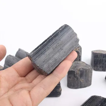 High quality natural rough stone raw crystal black tourmaline for healing