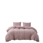 Seersucker Bedding Seersucker Three-piece Set Home Textile Bedding Bed Duvet Cover