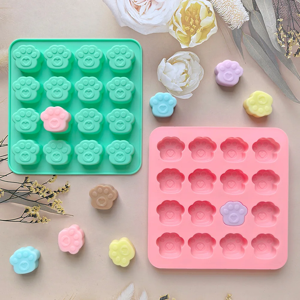 Cat Paw Silicone Mold for Cookies Chocolate Candy Cake Decoration Kitchen Baking Tools supplier