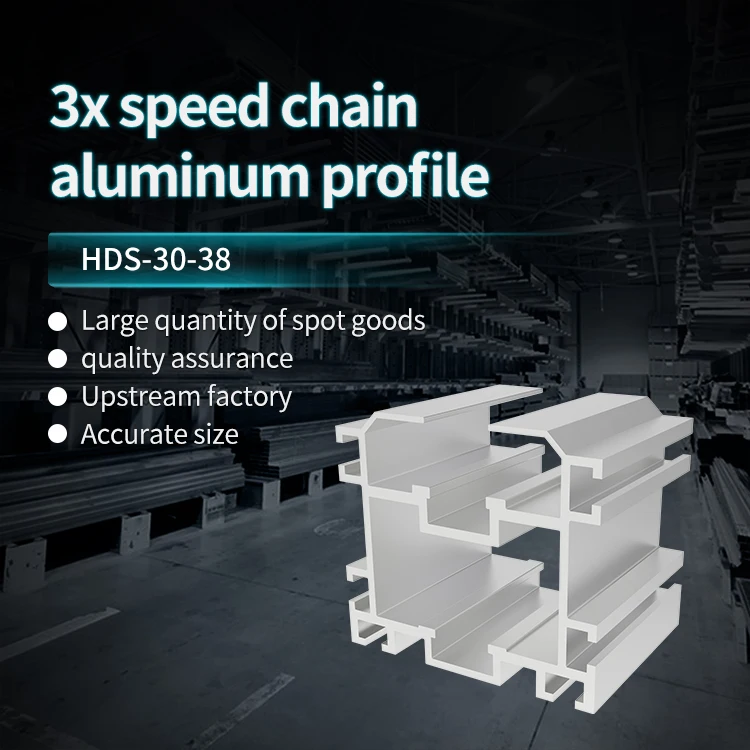 91104 Speed Chain Aluminum Profile 3x Speed 38.1 Pitch Speed Chain Aluminum BS30-C212A Aluminum Alloy Guide Rail details