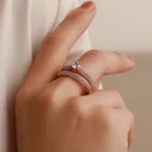 Lover Diamond Ring Luxury Wedding Rings Set Couple Engagement Classic Valentine's Day Gift Fashion Jewelry