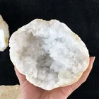 Agate Healing Stones Natural Raw Gemstone Rock Agate Geode Cluster White Rough Quartz Crystal Geods