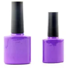 Polish Ready To Ship Beautiful 8 Ml Glass Uv Nail Gel Polish Bottle With Black Cap And Brush